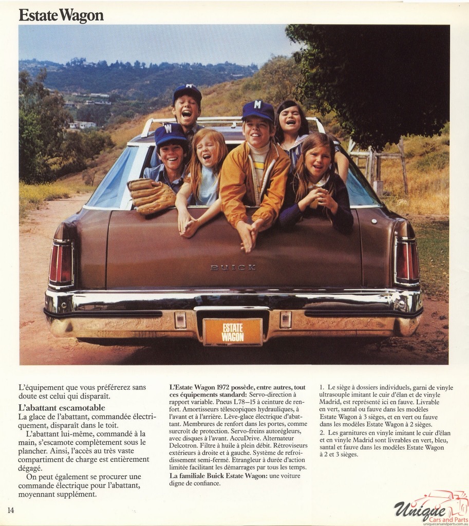 1972 Buick French Canadian Brochure Page 4